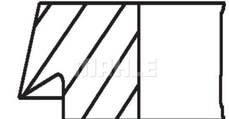 Фото 2 - Кольца поршневые Knecht / Mahle 08321N0