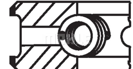 Фото 3 - Кольца поршневые Knecht / Mahle 08321N0