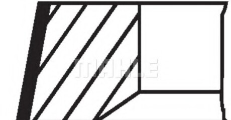 Фото 2 - Кільця поршневі Knecht / Mahle 101 97 N0