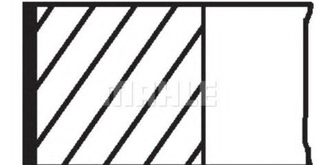 Поршневі кільця (94мм (STD) 2-2-3) DEUTZ AHLMANN AL ATLAS COPCO QAS/QAX DITCH WITCH RT GEHL 4000 JLG 800 PUTZMEISTER MIXOKRET TEREX SKL BF4L1011FT-F4M2011 - Knecht / Mahle 101 97 N0