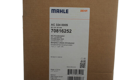 Фото 2 - Радиатор кондиционера Knecht / Mahle AC 324 000S (AC324000S)