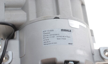 Фото 2 - Компресор кондиціонера Knecht / Mahle ACP 113 000S (ACP113000S)