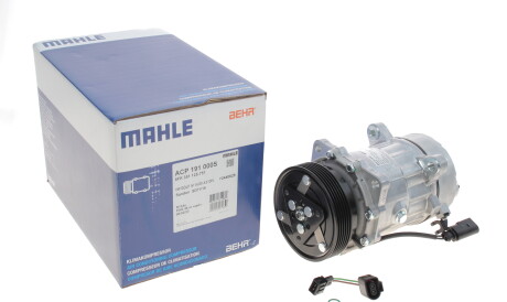 Компресор кондиціонера VW Caddy 95-15/T5 03-15/Golf 97-08 MAHLE - (ym2h19d629da, 7h0820803f, 1111419) Knecht / Mahle ACP 191 000S