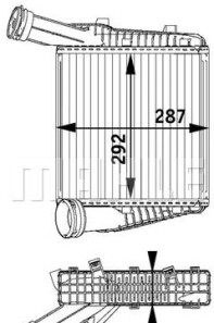 Интеркулер - Knecht / Mahle CI142000P