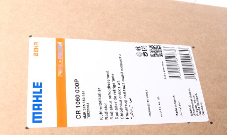 Фото 2 - Радиатор охлаждения двигателя Knecht / Mahle CR 1060 000P (CR1060000P)