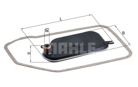 Фото 4 - Масляный фильтр АКПП Knecht / Mahle HX 84D (HX84D)