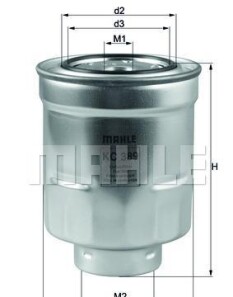 Фото 2 - Паливний фільтр Knecht / Mahle KC 389 (KC389)