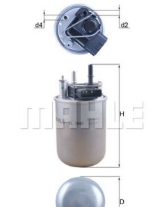 Fuel filter - (164001KB2B) Knecht / Mahle KL1048