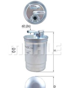 Фото 4 - Паливний фільтр Knecht / Mahle KL 554D (KL554D)