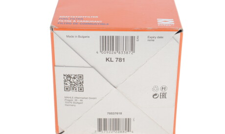 Фото 3 - Паливний фільтр Knecht / Mahle KL 781 (KL781)