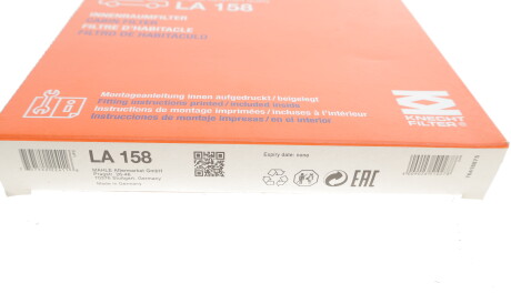 Фото 3 - Фільтр салону Knecht / Mahle LA 158 (LA158)