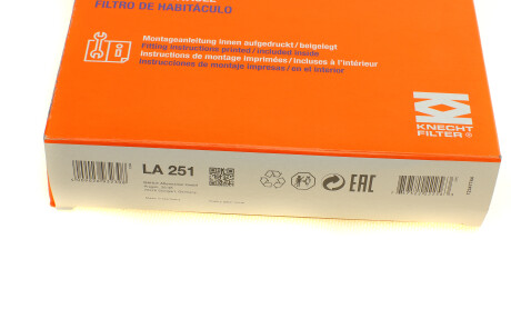 Фото 5 - Фільтр салону Knecht / Mahle LA 251 (LA251)