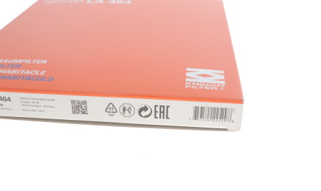 Фото 2 - Фільтр салону Knecht / Mahle LA 464 (LA464)