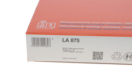 Фото 3 - Фільтр салону Knecht / Mahle LA 875 (LA875)