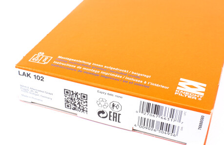 Фото 3 - Фільтр салону Knecht / Mahle LAK 102 (LAK102)