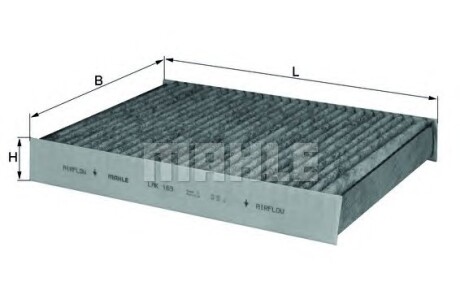 Фильтр, воздух во внутренном пространстве - Knecht / Mahle LAK169
