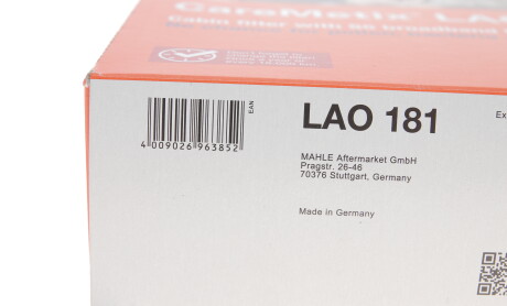 Фото 8 - Фильтр салона Knecht / Mahle LAO 181 (LAO181)