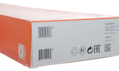 Фото 3 - Фільтр салону Knecht / Mahle LAO 878/S (LAO878S)