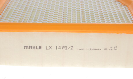 Фото 3 - Повітряний фільтр Knecht / Mahle LX 1479/2 (LX14792)
