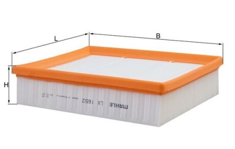 Фото 4 - Повітряний фільтр Knecht / Mahle LX 1652 (LX1652)