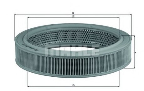 Воздушный фильтр - (030129620A, 032129620, 30129620A) Knecht / Mahle LX 208