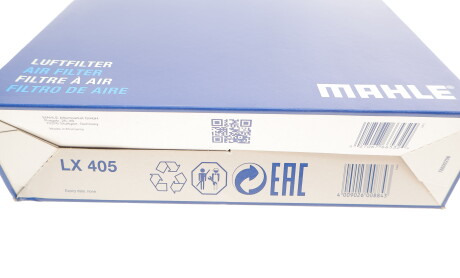 Фото 10 - Повітряний фільтр Knecht / Mahle LX 405 (LX405)