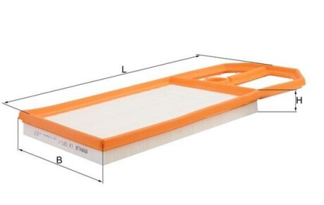 Фото 4 - Воздушный фильтр Knecht / Mahle LX 571/1 (LX5711)