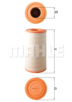 Фільтр повітряний (фільтруючий елемент) MAN HOCL, LION´S CITY, LION´S CLASSIC, ND, NG, NL, NÜ, SÜ, ÜL NEOPLAN CENTROLINER D0826LOH15-E2876LUH08 04.92- - Knecht / Mahle LX6191