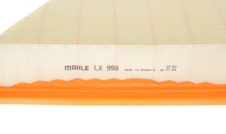 Фото 2 - Повітряний фільтр Knecht / Mahle LX 998 (LX998)