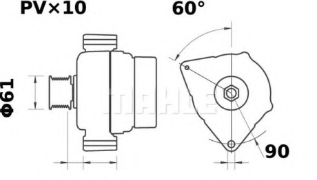 Генератор - Knecht / Mahle MG 30 (фото 1)