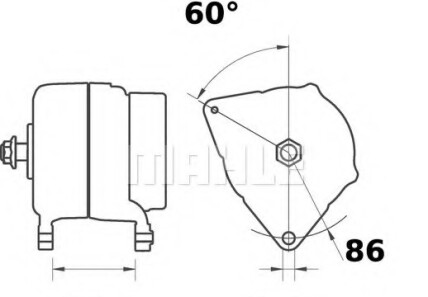 Генератор - ((2871A310, 2871A305)) Knecht / Mahle MG 562 (фото 1)