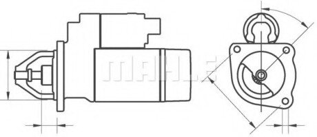 Стартер - Knecht / Mahle MS25 (фото 1)