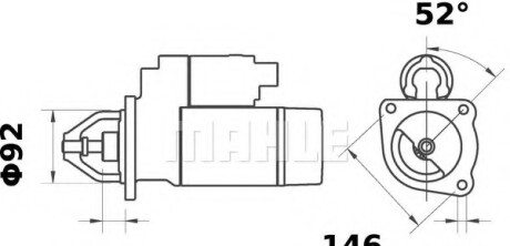 Стартер - Knecht / Mahle MS 291 (фото 1)