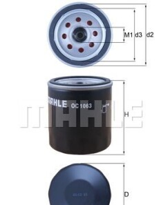 Фото 4 - Масляний фільтр Knecht / Mahle OC 1063 (OC1063)