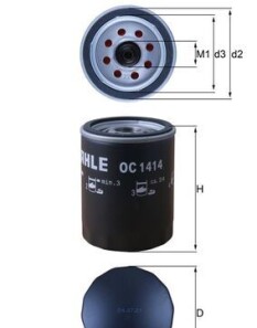 Фото 4 - Масляный фильтр Knecht / Mahle OC 1414 (OC1414)