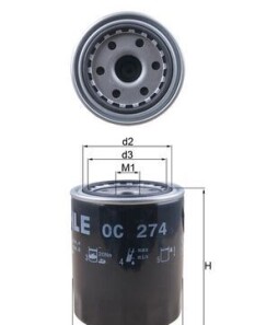 Фото 4 - Масляный фильтр Knecht / Mahle OC 274 (OC274)