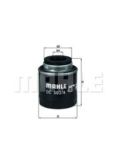 Фото 3 - Масляный фильтр Knecht / Mahle OC 593/4 (OC5934)