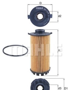 Фільтр масляний - (9A210722500) Knecht / Mahle OX1218D