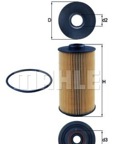 Фото 4 - Масляний фільтр Knecht / Mahle OX 152/1D (OX1521D)