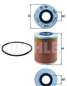 Фильтр - (0003563602, 11421256402, 11421265945) Knecht / Mahle OX 15D