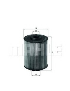 Фото 4 - Масляный фильтр Knecht / Mahle OX 160D (OX160D)