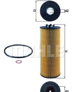 Фото 4 - Масляний фільтр Knecht / Mahle OX 164D (OX164D)