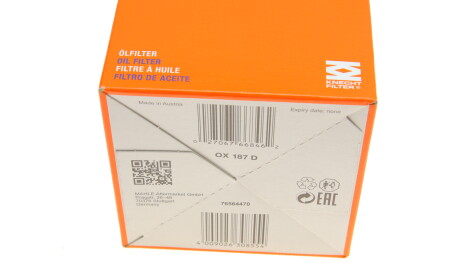 Фото 8 - Масляний фільтр Knecht / Mahle OX 187D (OX187D)