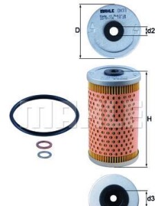 Масляный фильтр - (0001802409, 1021840825, 1021800009) Knecht / Mahle OX 33D