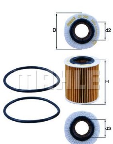Фото 3 - Масляный фильтр Knecht / Mahle OX 386D (OX386D)