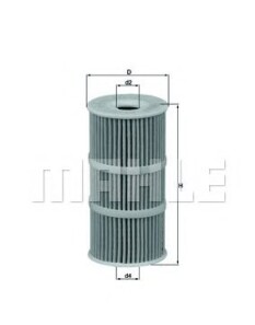 Масляный фильтр - Knecht / Mahle OX 389/1D