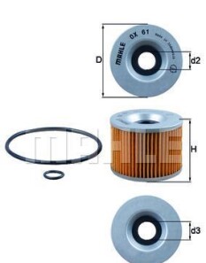 Масляный фильтр - Knecht / Mahle OX 61D