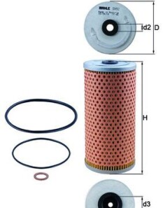 Фото 4 - Масляний фільтр Knecht / Mahle OX 92D (OX92D)