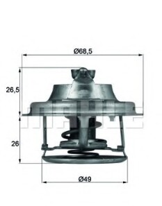 Термостат, охлаждающая жидкость - Knecht / Mahle TX 102 82D