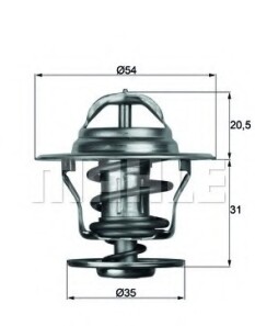 Термостат, охлаждающая жидкость - Knecht / Mahle TX 13 75D